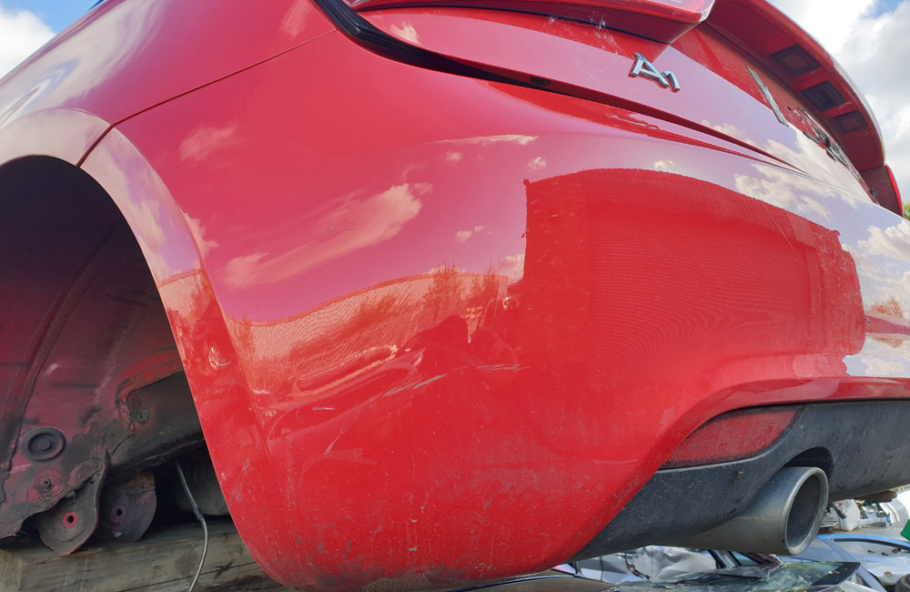Audi A1 Rear Bumper Red Mk1 Lz3m Used Car Parts Uk