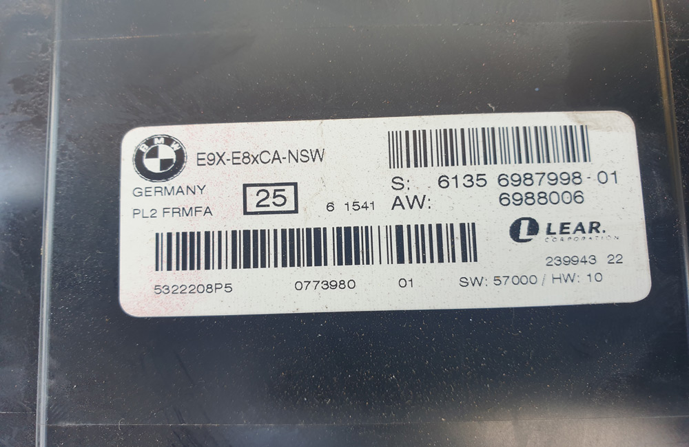 BMW 1 Series E87 Footwell Control 6987998 | Used Car Parts UK