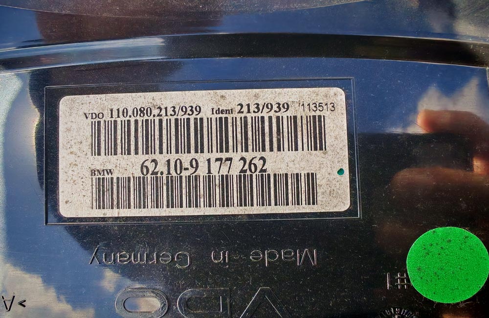 BMW 5 Series E60 Diesel Speedometer 9177262 | Used Car Parts UK