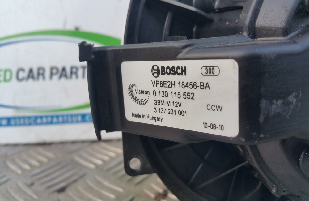 Ford Fiesta MK7 heater blower motor fan Ford Fiesta heater blower motor Zetec