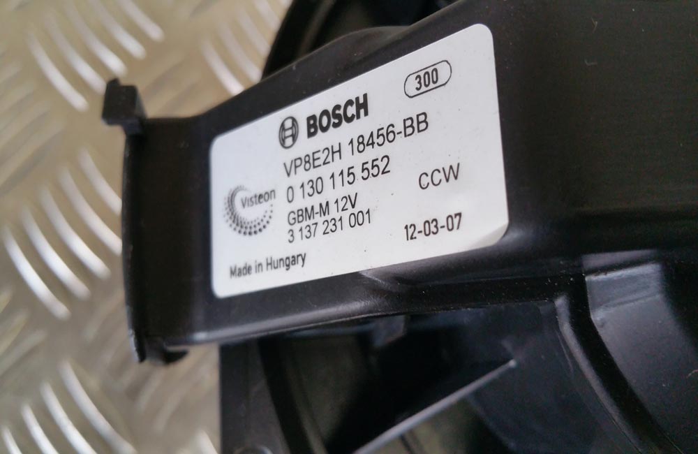 Ford Fiesta MK7 heater blower motor Used Car Parts UK