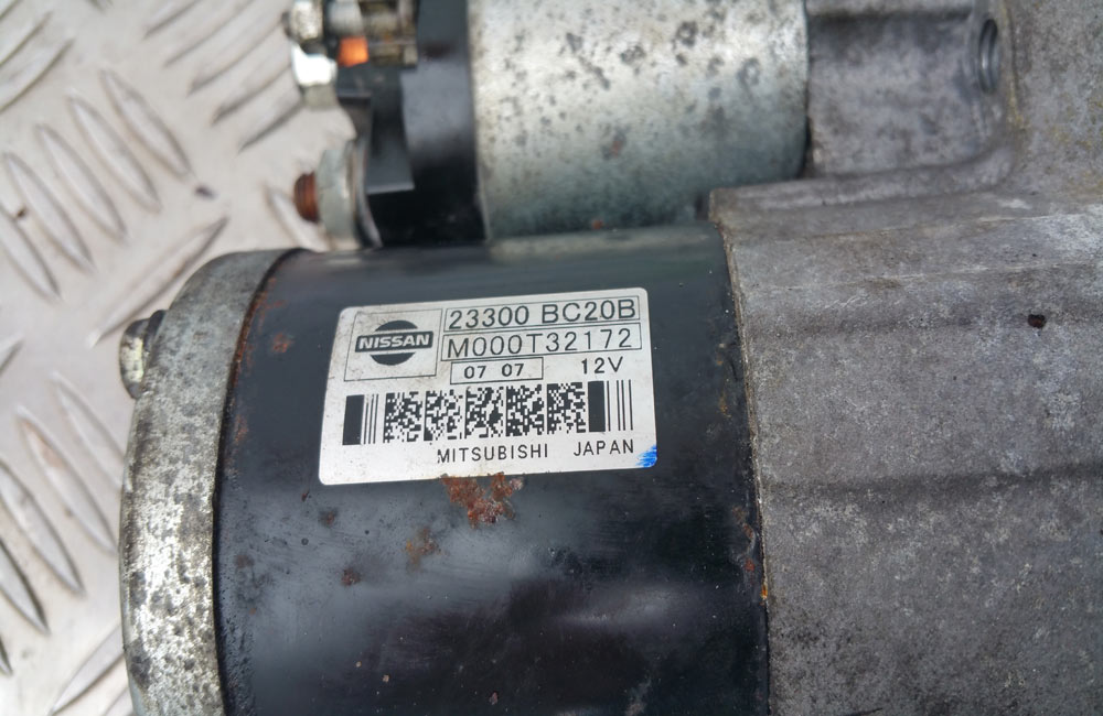 Nissan Qashqai 1.6 starter motor petrol Used Car Parts UK
