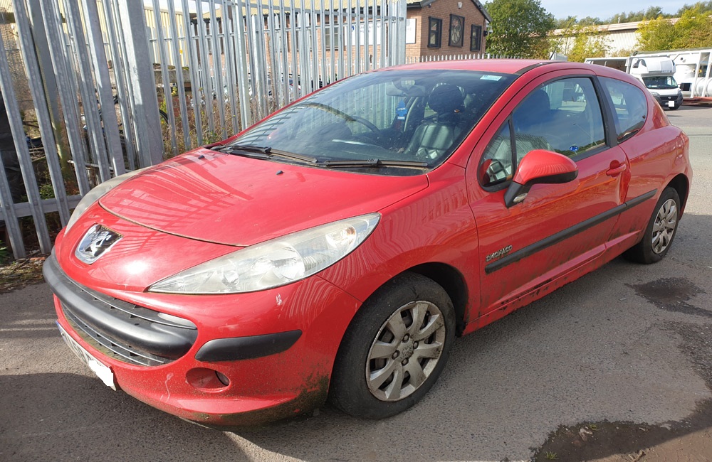 Peugeot 207 MK1 rear left tail brake light bulb holder Used Car Parts UK