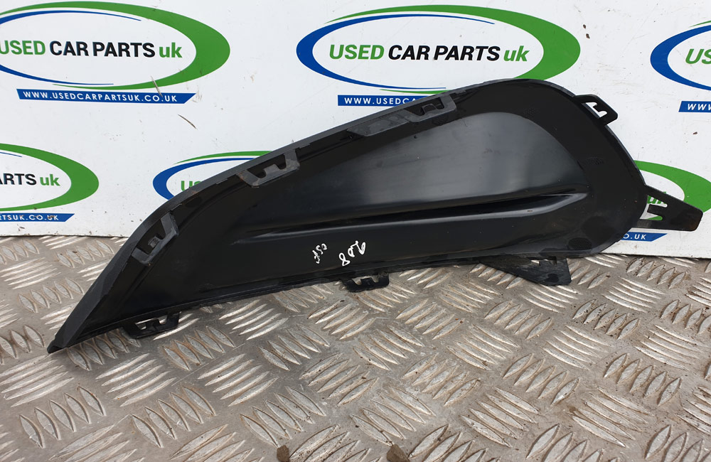 Pair Chrome Front Bumper Fog Light Surround Trim For Peugeot 208 2012-2018 - ABS, Left & Right