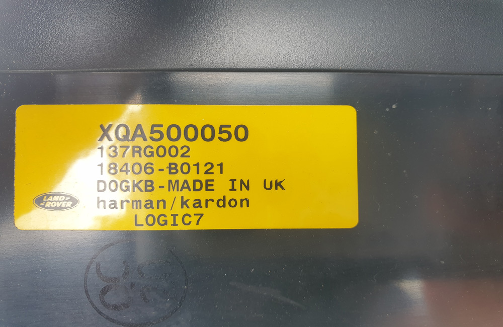 Range Rover L322 Subwoofer XQA500050 Used Car Parts UK