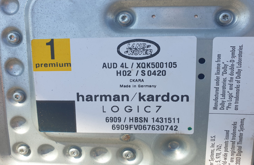Range Rover L322 Harman Kardon Logic 7 Amplifier Used Car Parts UK