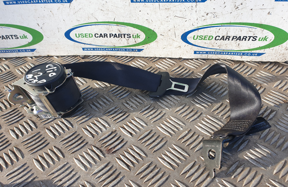 Renault Clio MK4 seat belt rear drivers 888404130R Used Car Parts UK