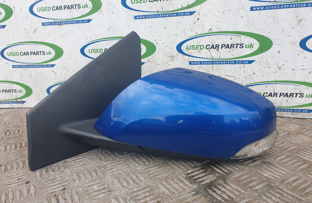 Renault Megane MK3 Door Wing Mirror Left Side Blue Used Car Parts UK