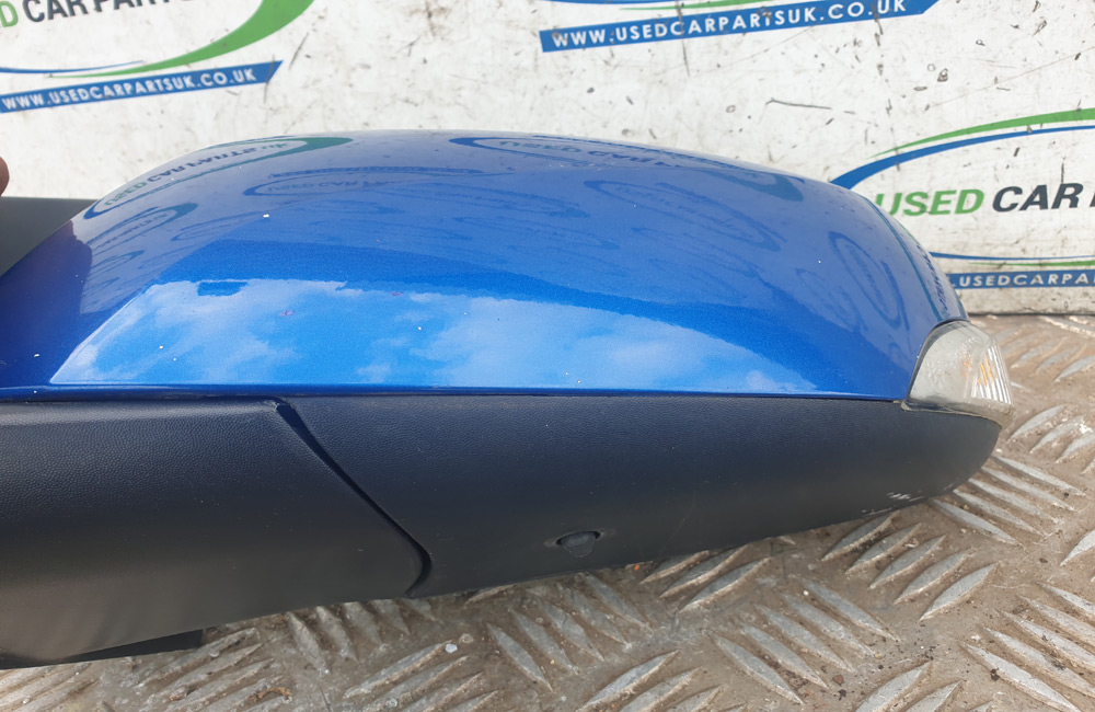 Renault Megane MK3 Door Wing Mirror Left Side Blue Used Car Parts UK