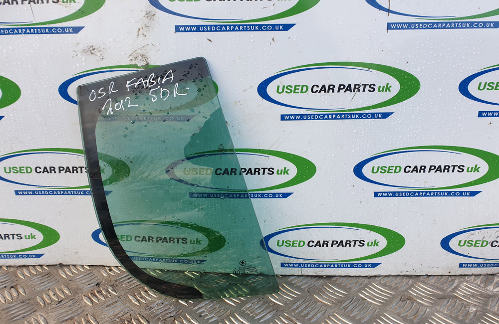 Skoda Fabia quarter glass drivers rear 5J Used Car Parts UK