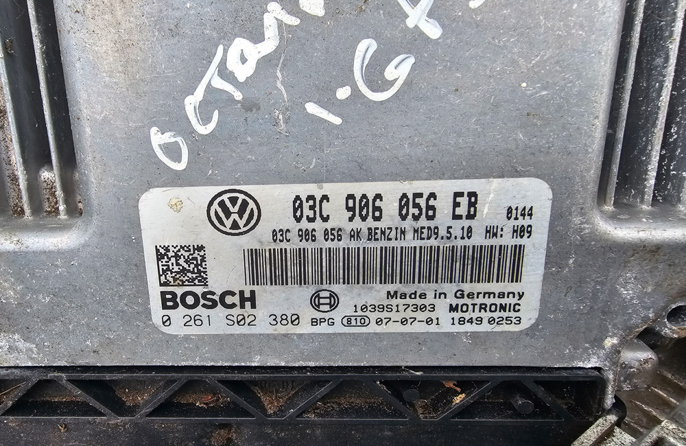 Skoda Octavia MK2 FSI ECU Start Up Kit 03C906056 EB Used Car Parts UK