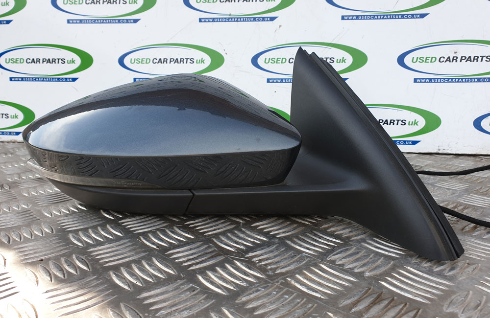 Skoda Octavia MK2 2004-2009 Door Wing Mirror Cover Cap Black