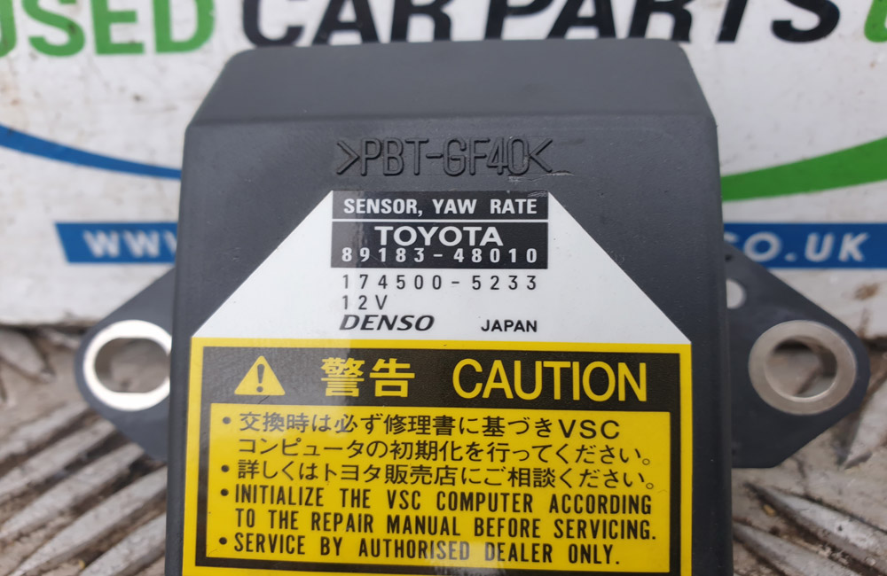 Toyota Prius MK2 yaw rate sensor hybrid Used Car Parts UK