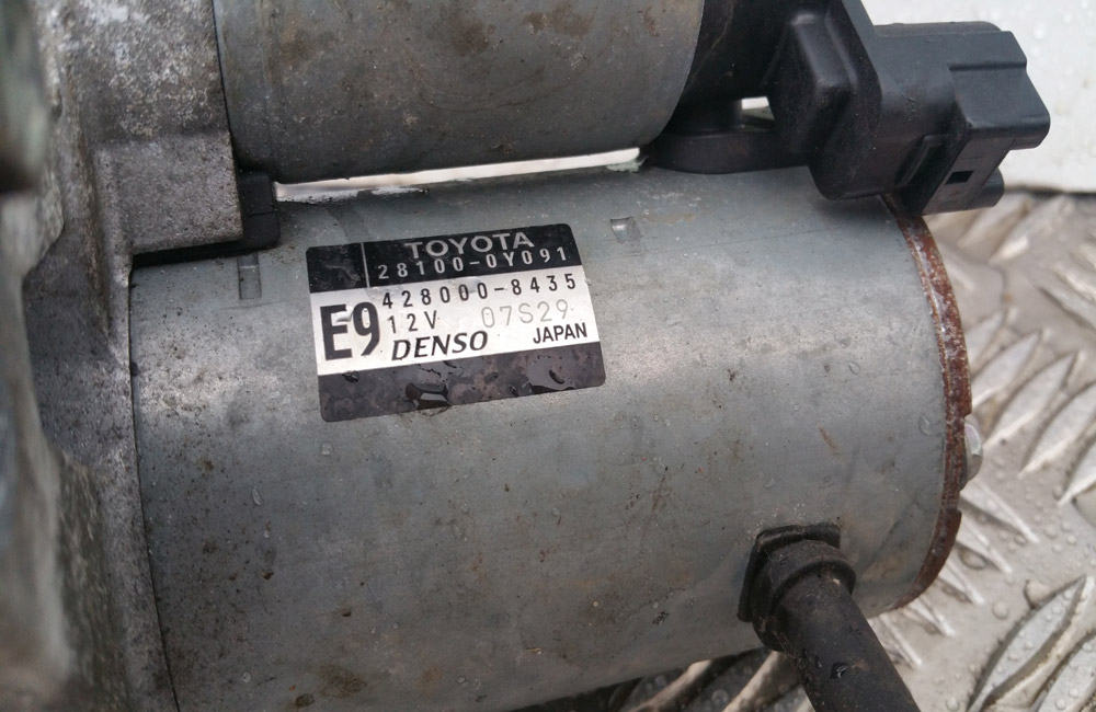 Toyota Yaris Starter Motor 281000Y091 1.3 Used Car Parts UK