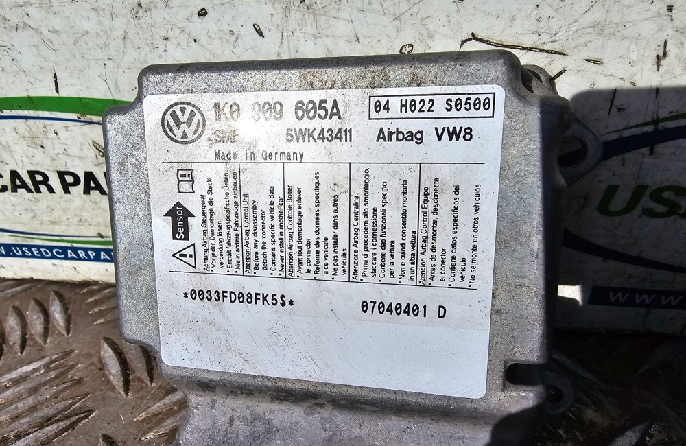 VW Golf MK5 Airbag Module 1K0909605A Used Car Parts UK