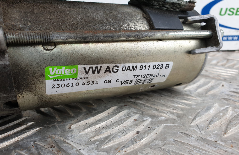 VW Polo DSG Starter Motor 0AM911023B Used Car Parts UK