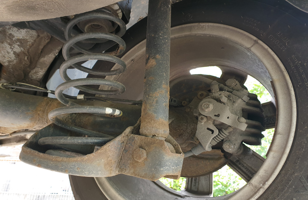 VW Polo rear axle disc beam 2009-2014 6R | Used Car Parts UK