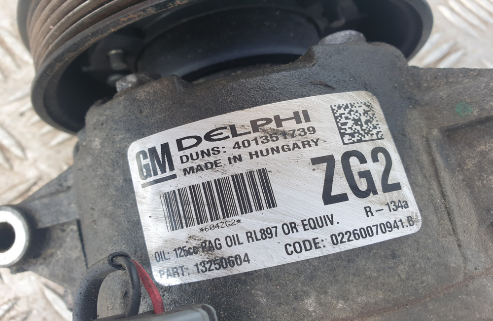 Vauxhall Astra J air con pump 13250604 401351739 Used Car Parts UK