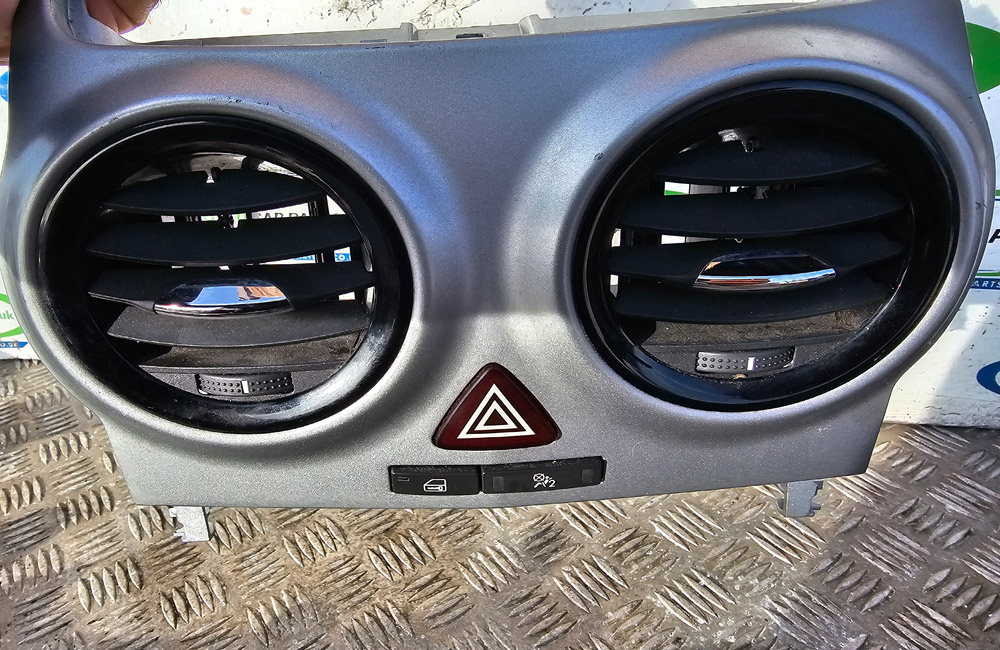 Vauxhall Corsa D Centre Air Vent Piano Black Used Car Parts UK