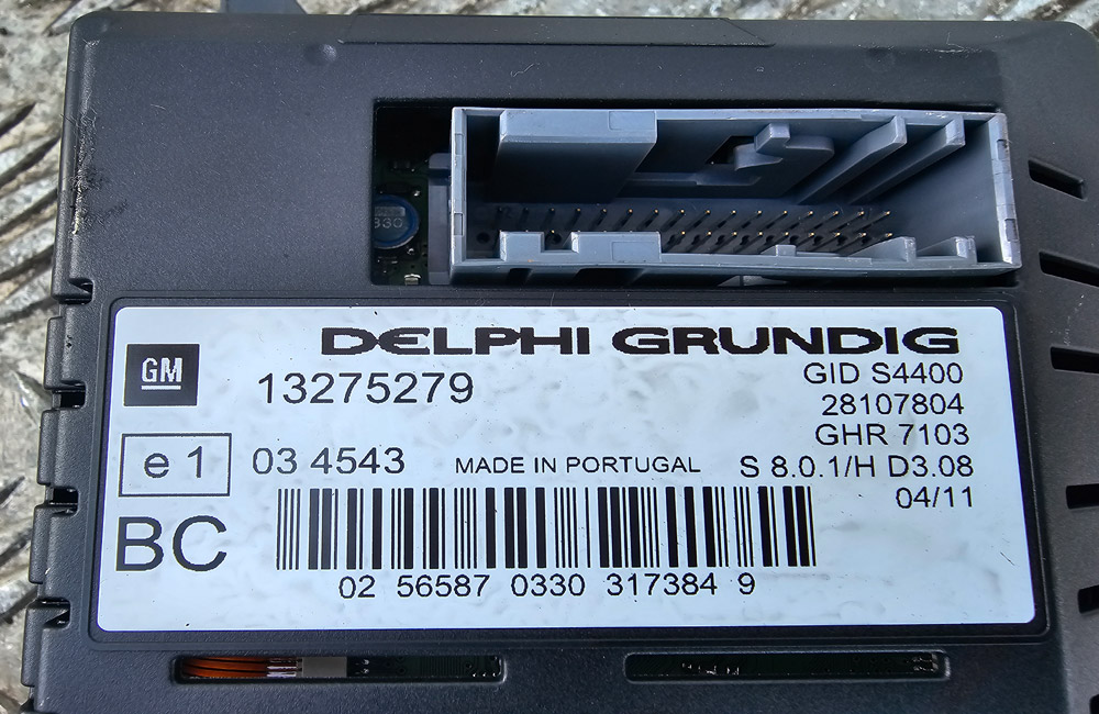 Vauxhall Corsa D Multifunction Display Screen Used Car Parts UK