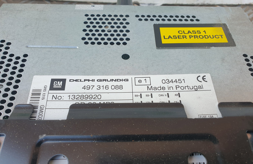 Vauxhall Corsa D CD30 MP3 CD Player Used Car Parts UK