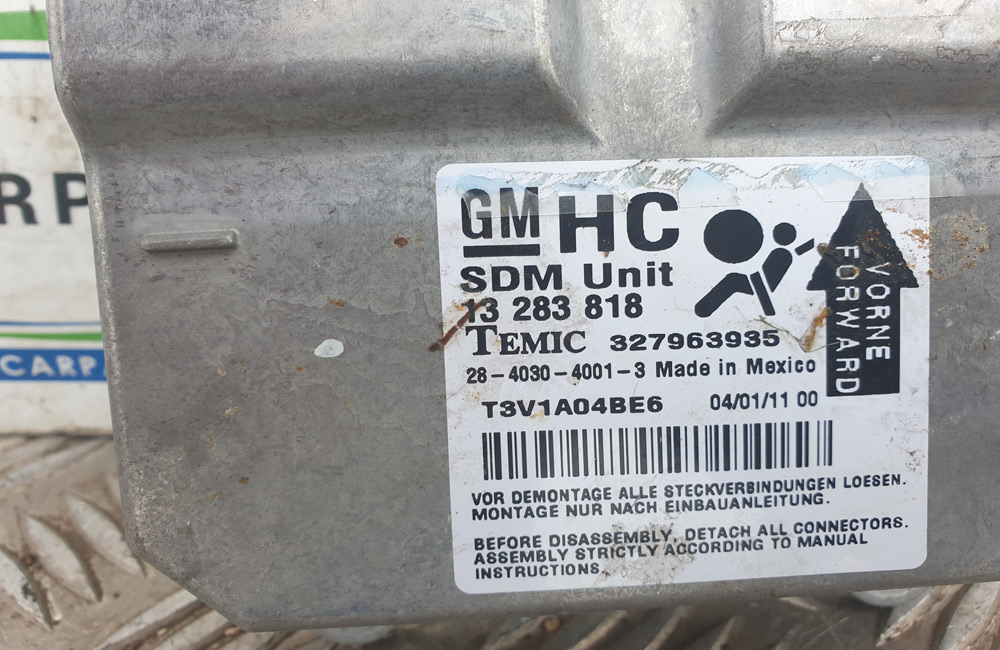 Vauxhall Corsa D airbag Module 13283818 Used Car Parts UK