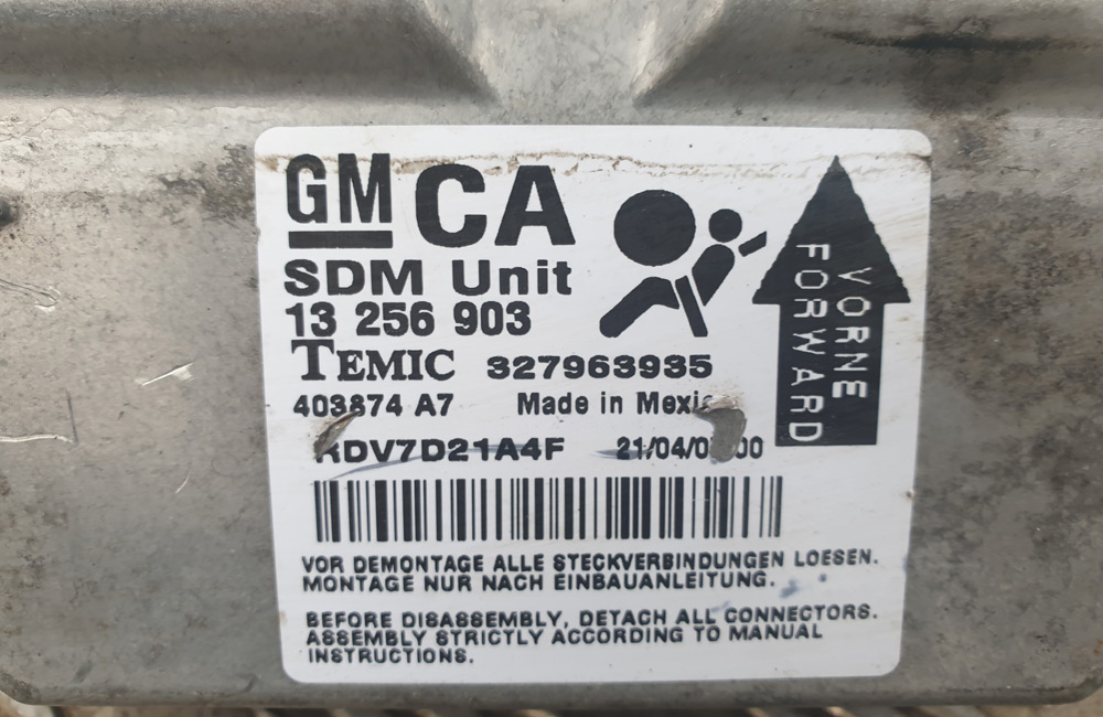 Vauxhall Corsa D airbag module ECU 13256903 Used Car Parts UK