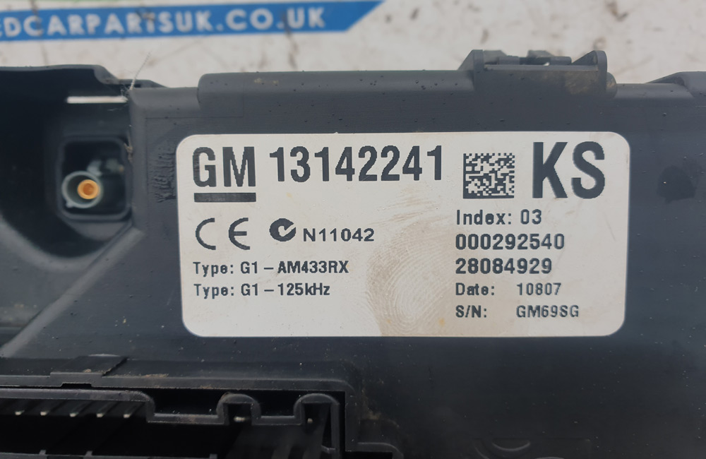 Vauxhall Corsa D body control module BCM 13142241 | Used Car Parts UK