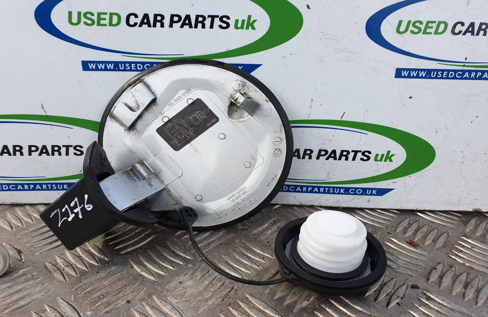 Vauxhall Corsa E silver fuel flap cover Z176 Used Car Parts UK