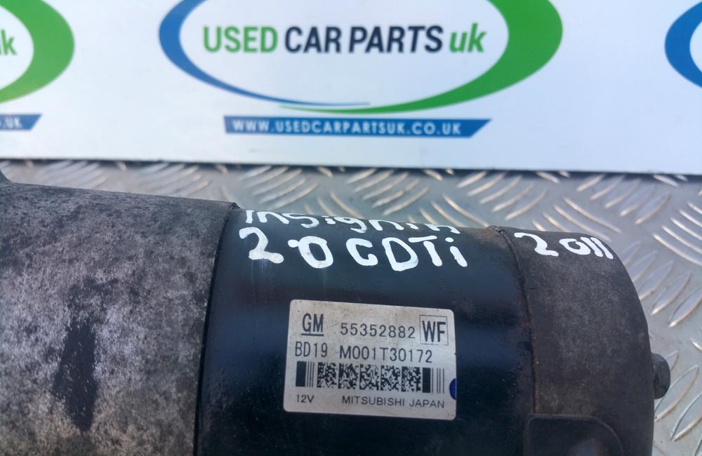 Vauxhall Insignia CDTI starter motor 55352882 Used Car Parts UK
