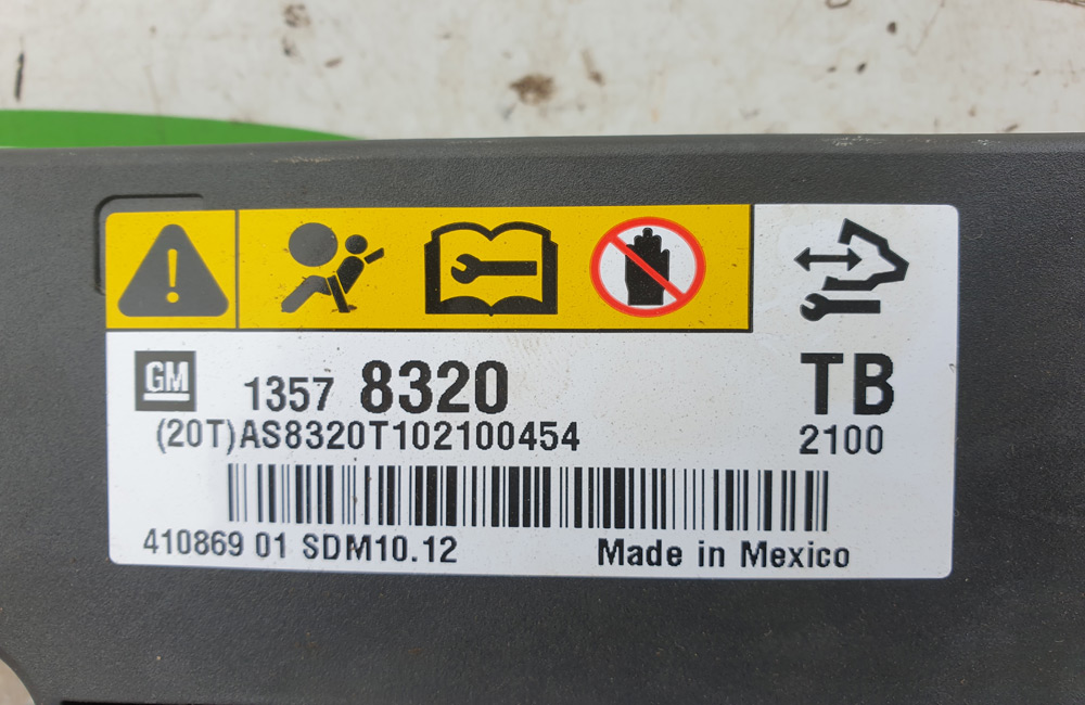 Vauxhall Insignia airbag module 13578320 MK1 Used Car Parts UK