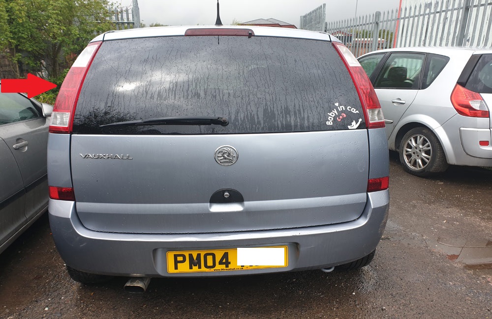 Vauxhall Meriva 20032006 rear left tail light Used Car Parts UK