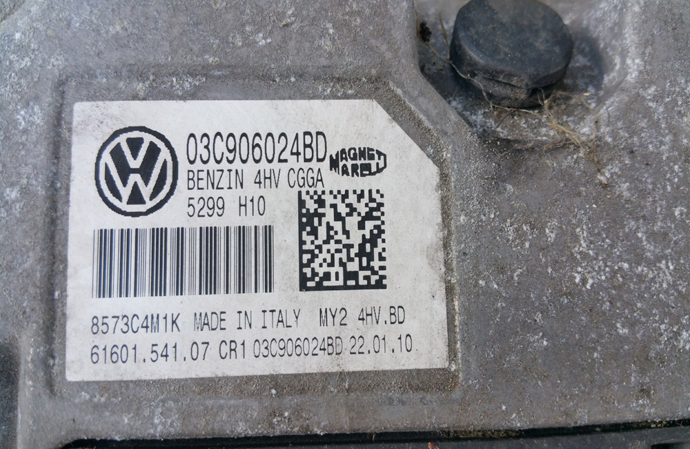 Vw Golf Mk6 1 4 Ecu Lock Set 03c906024bd Used Car Parts Uk