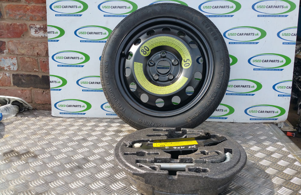 RENAULT MODUS SPACE SAVER SPARE WHEEL & TYRE 16" With Jack & Wheel Spanner 