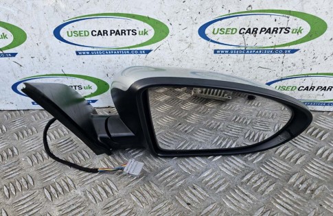 Nissan Qashqai MK2 2010-2014 Electric Power Folding Door Wing Mirror Silver Drivers 