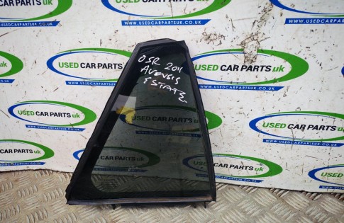 Toyota Avensis MK3 Estate Quarter Window Glass Drivers Rear Door 2009-2015