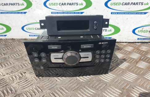 Vauxhall Corsa D CD Player CD 30 MP3 13289921 Piano Black