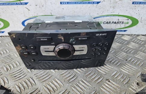 Vauxhall Corsa D CD Player Radio Stereo MP3 Grey 13357160