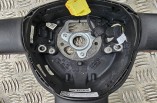 Audi A3 8P S Line Black Leather Steering Wheel Red Stitch And Airbag 3 SPOKE