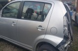 Daihatsu Sirion door passengers side rear silver 2005-2010 5 door