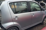 Daihatsu Sirion door drivers side rear silver 2005-2010 5 door