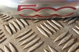Fiat 500 boot tailgate handle brushed chrome