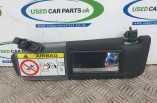 Fiat 500 sun visor in black front left 2015
