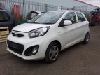 Kia Picanto 1 2014 door window glass drivers rear door