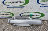 Kia Sorento 2007-2009 Outer Door Handle Silver Passengers Front Left
