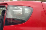 Mitsubishi Colt quarter window glass passengers rear 3 door 2008-2013