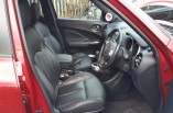 Nissan Juke Tekna black leather seats heated interior complete 2015