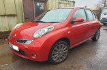 Nissan Micra K12 Tekna breaking parts spares wing passengers left maroon red A32 G