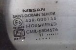 Nissan Micra rear quarter glass right 43R-000135