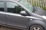 Nissan Note door 2006-2009 drivers front grey KY5 Techno